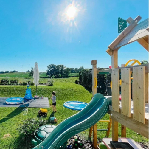 Jungle Gym climbing frame with slide